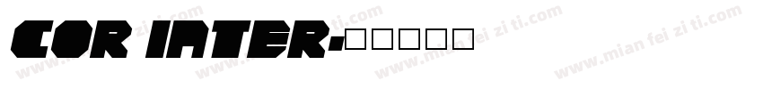 COR INTER字体转换